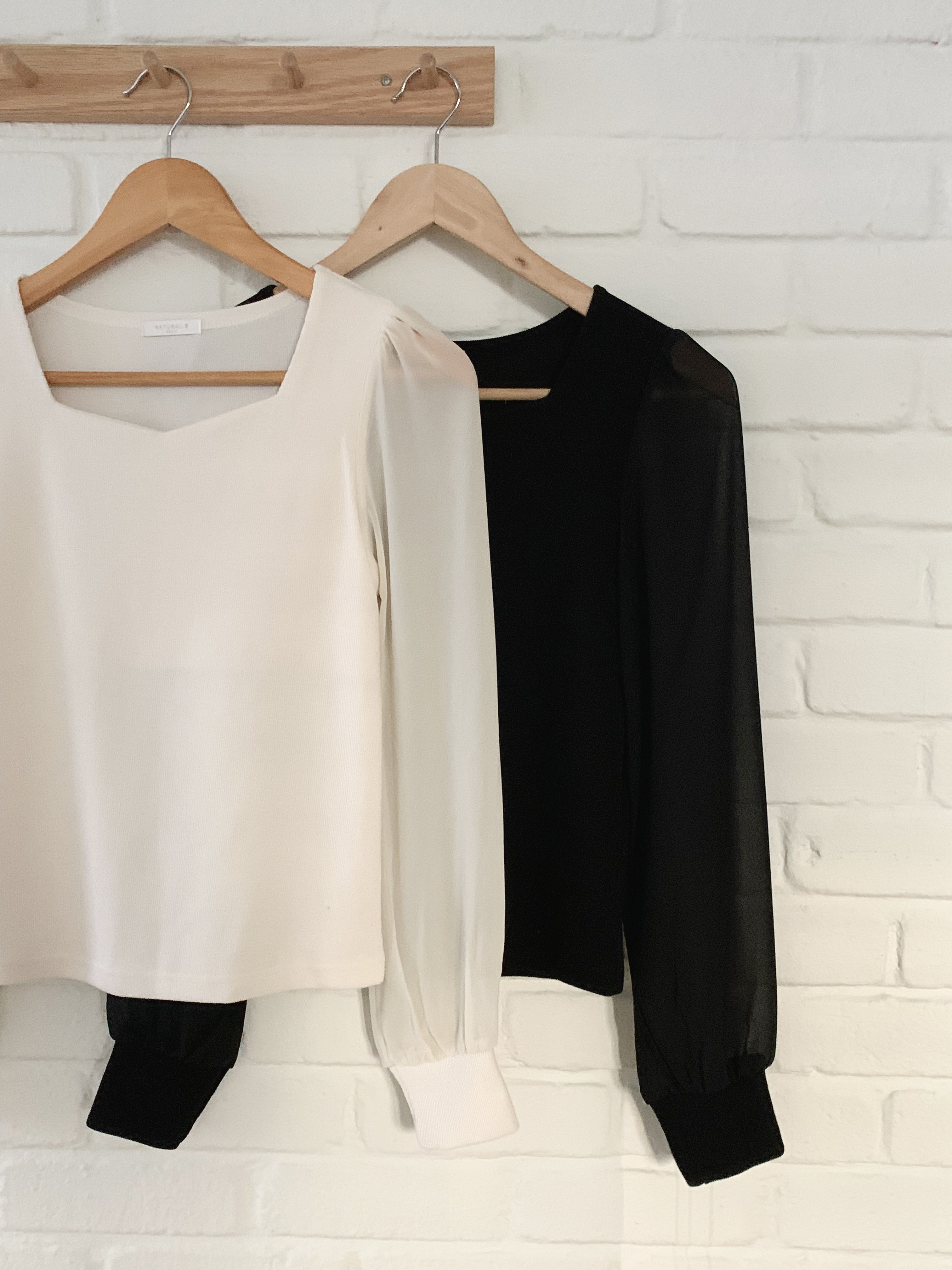シフォンパフスリーブハートネックTシャツ | 詳細画像18