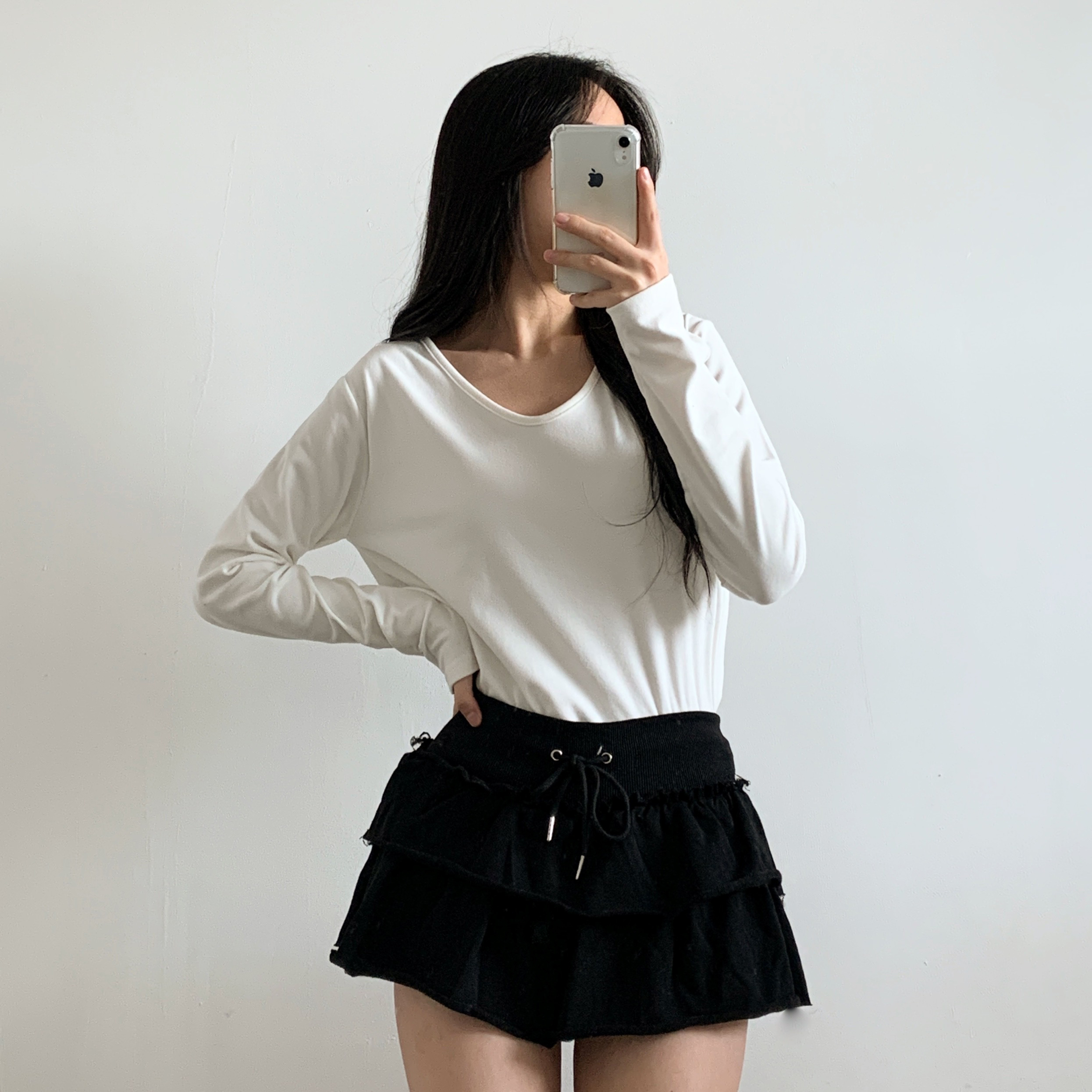 両起毛Uネック長袖Tシャツ | 詳細画像6
