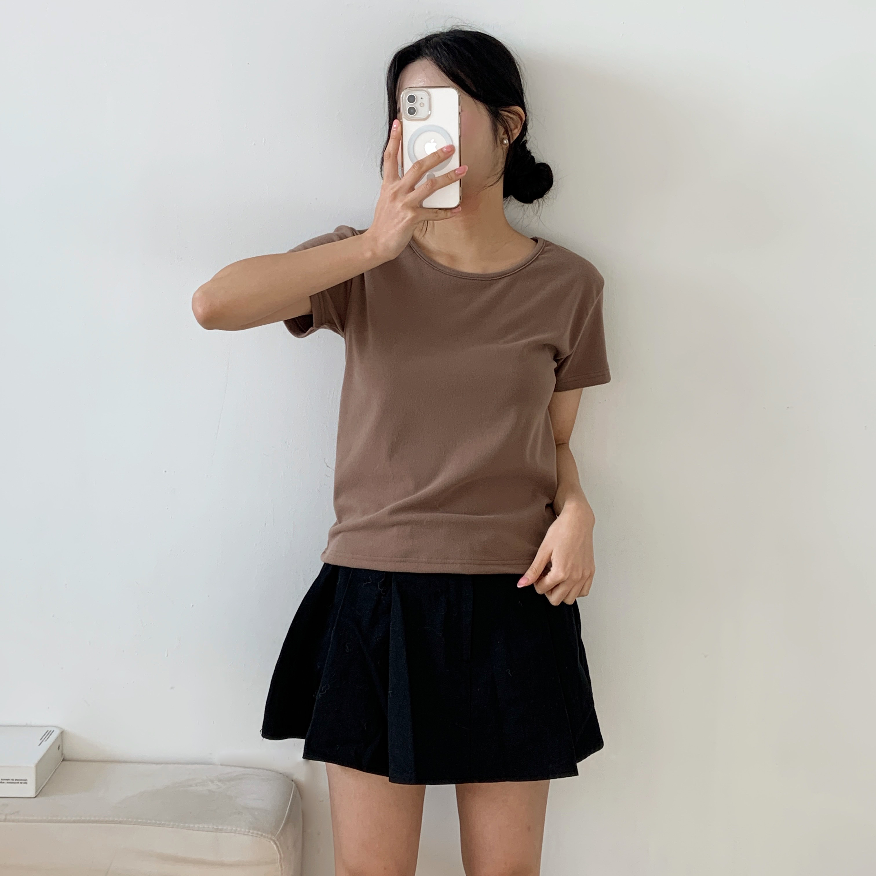裏起毛ラウンドネック半袖Tシャツ | 詳細画像17