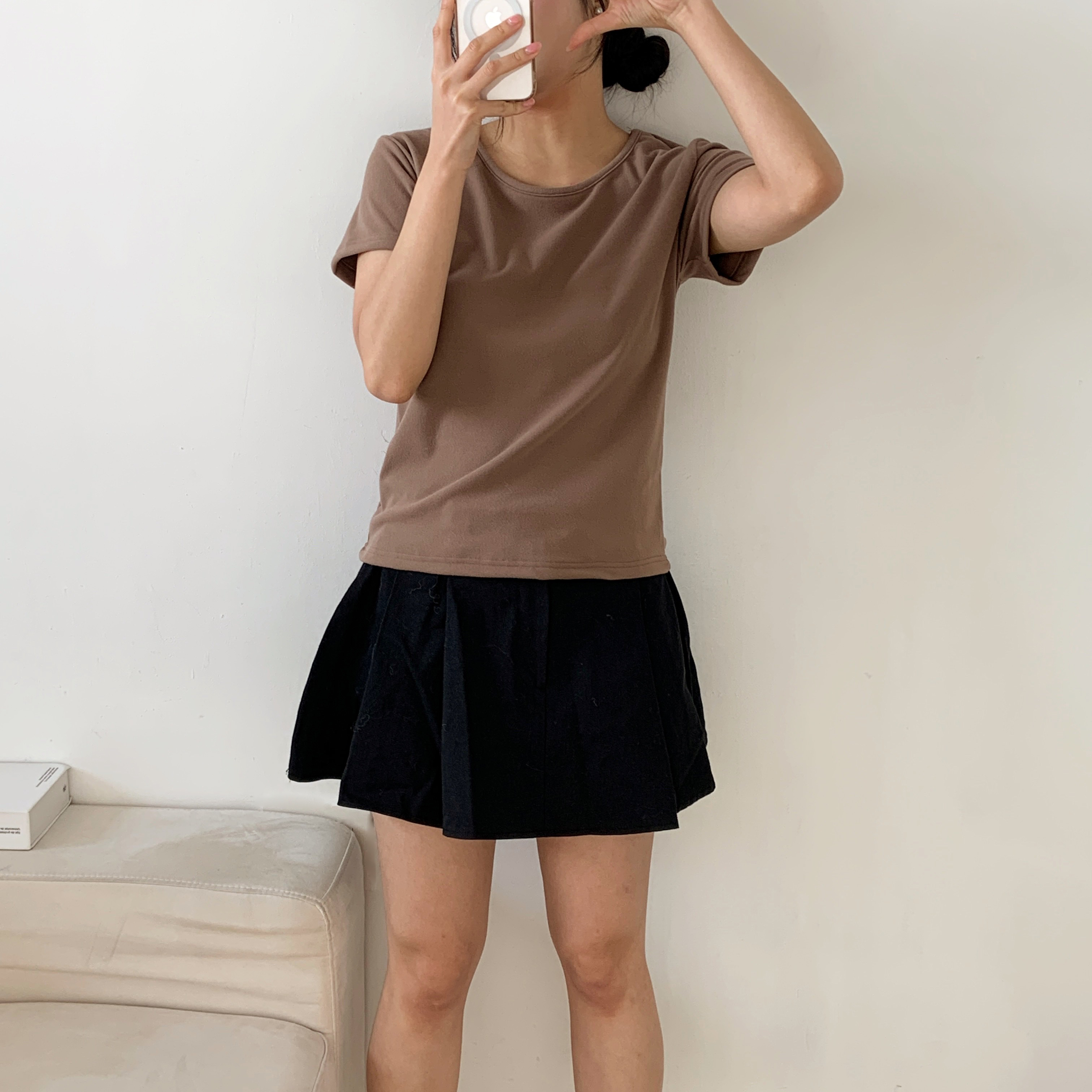 裏起毛ラウンドネック半袖Tシャツ | 詳細画像16