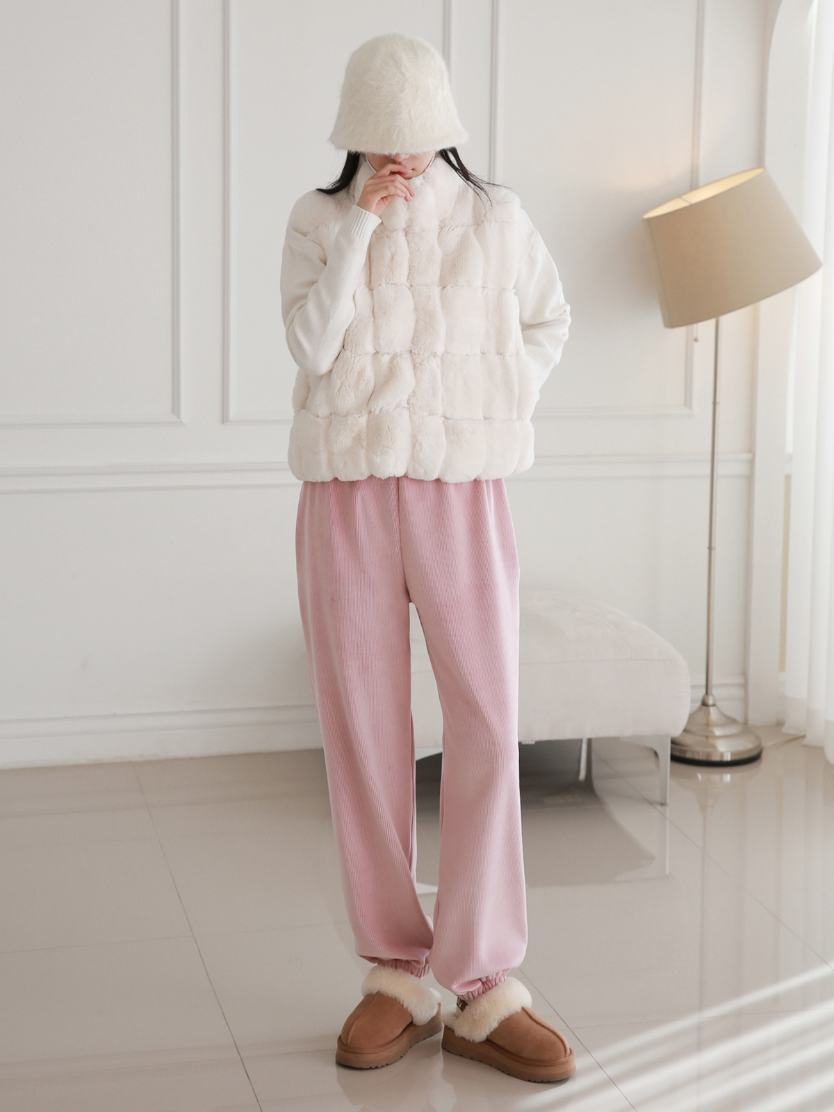 エコファー裏地リブイージージョガーパンツ | 詳細画像13