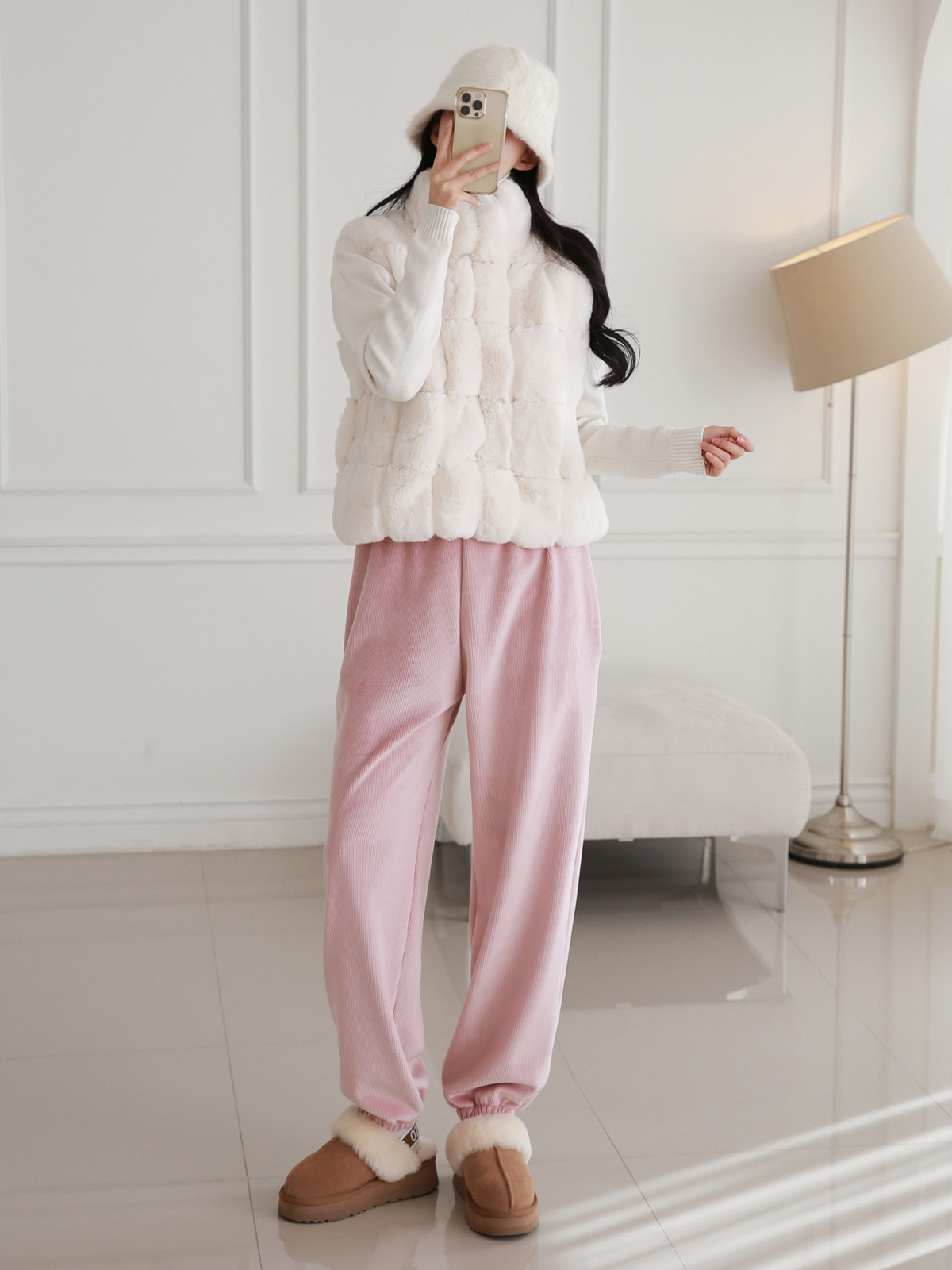 エコファー裏地リブイージージョガーパンツ | 詳細画像14