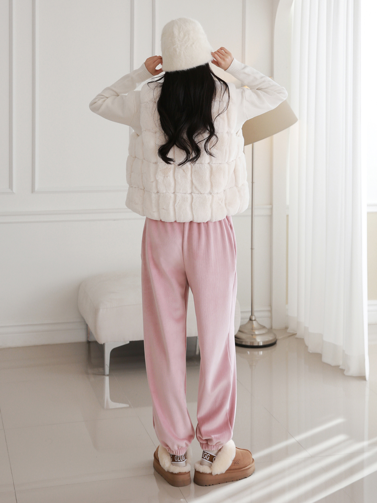 エコファー裏地リブイージージョガーパンツ | 詳細画像24