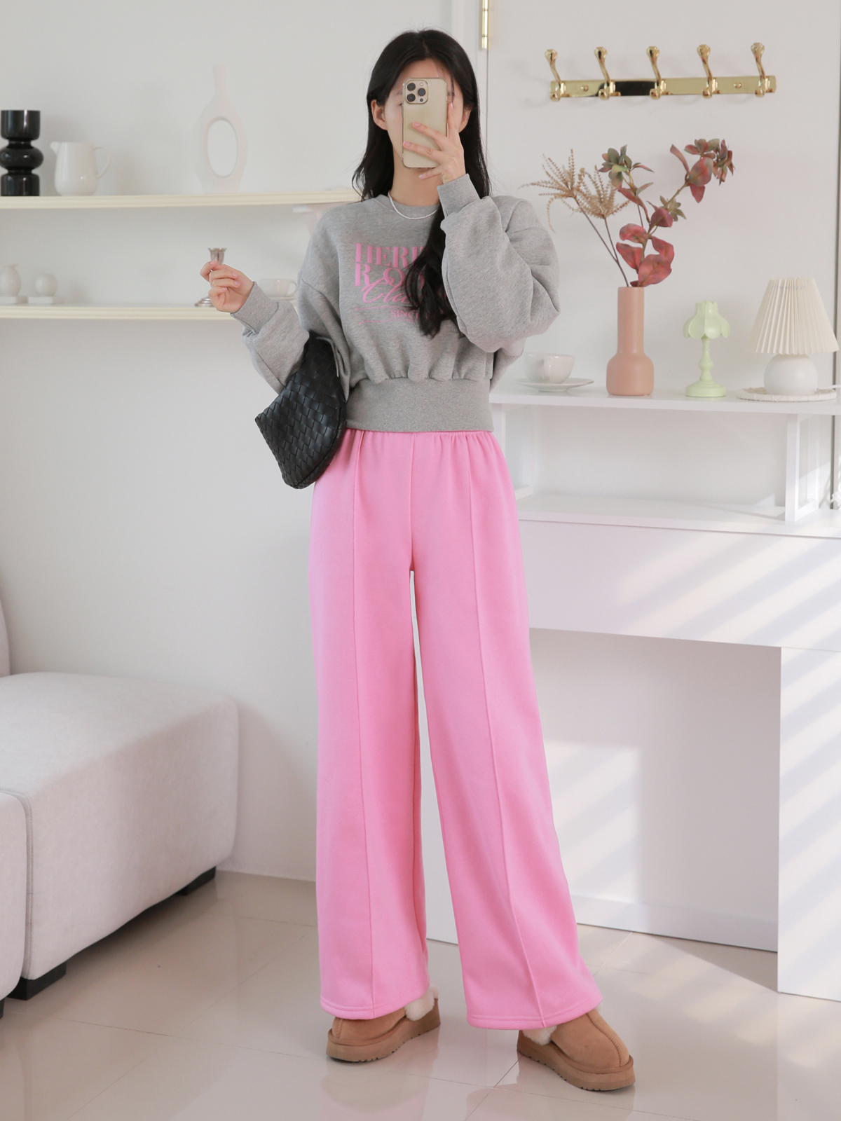 裏起毛配色ROYALロゴスウェット&イージーパンツSET | 詳細画像9