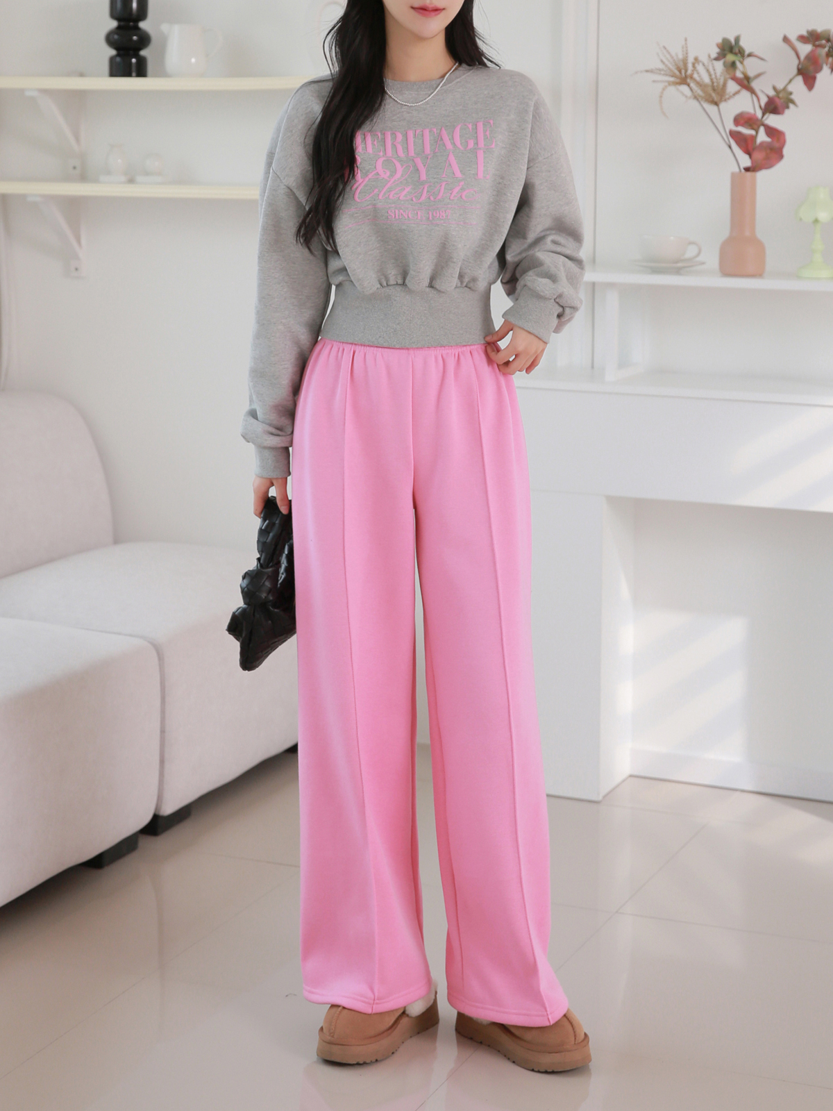 裏起毛配色ROYALロゴスウェット&イージーパンツSET | 詳細画像10