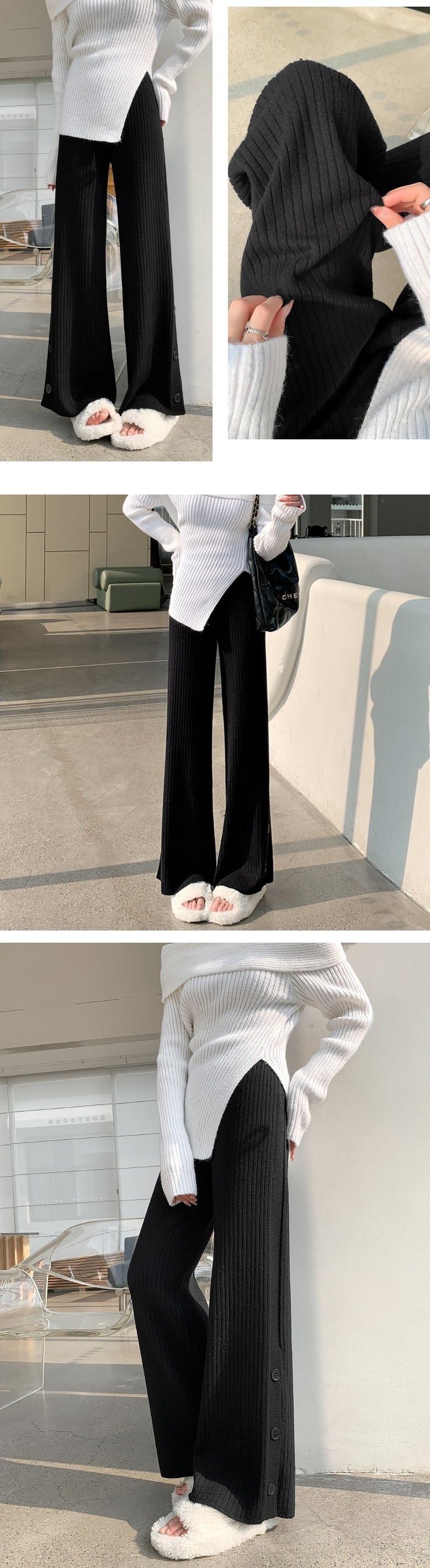 ボタンスリットリブニットパンツ | 詳細画像9