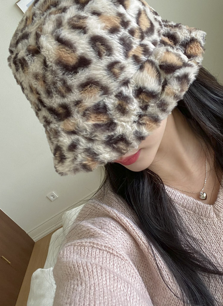 マキシン アンゴラファー レオパード ハット 今年もトレンド