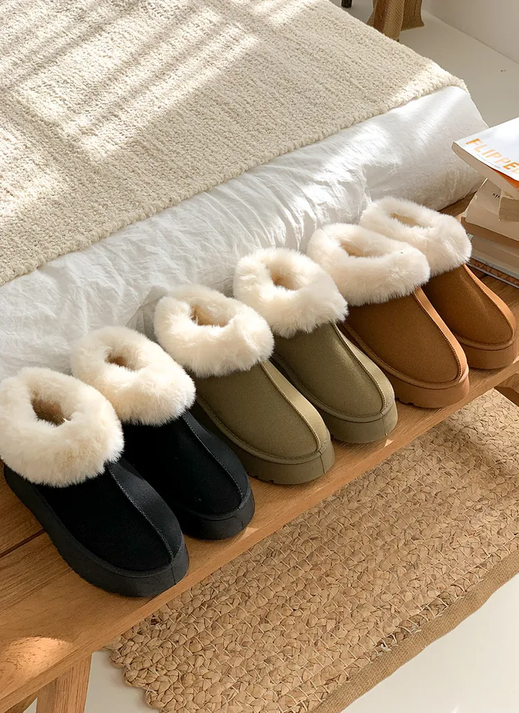 ムートン調厚底ショートブーツ | Milovany | 詳細画像1