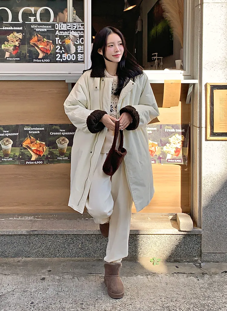 2WAYボア裏地ラグランロングジャンパー | hotping | 詳細画像1