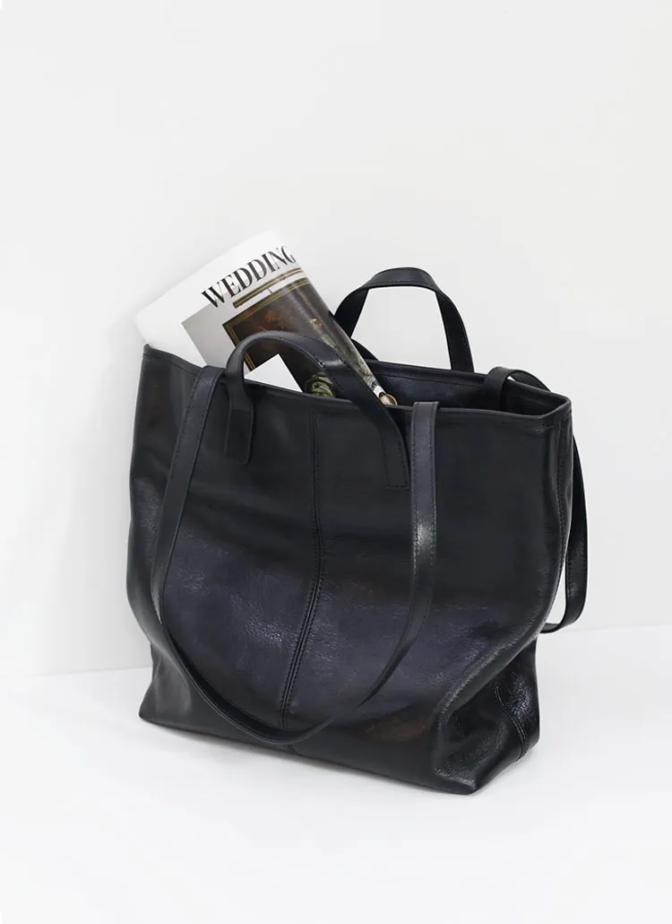 レザーダブルハンドルバッグ | whosbag | 詳細画像1