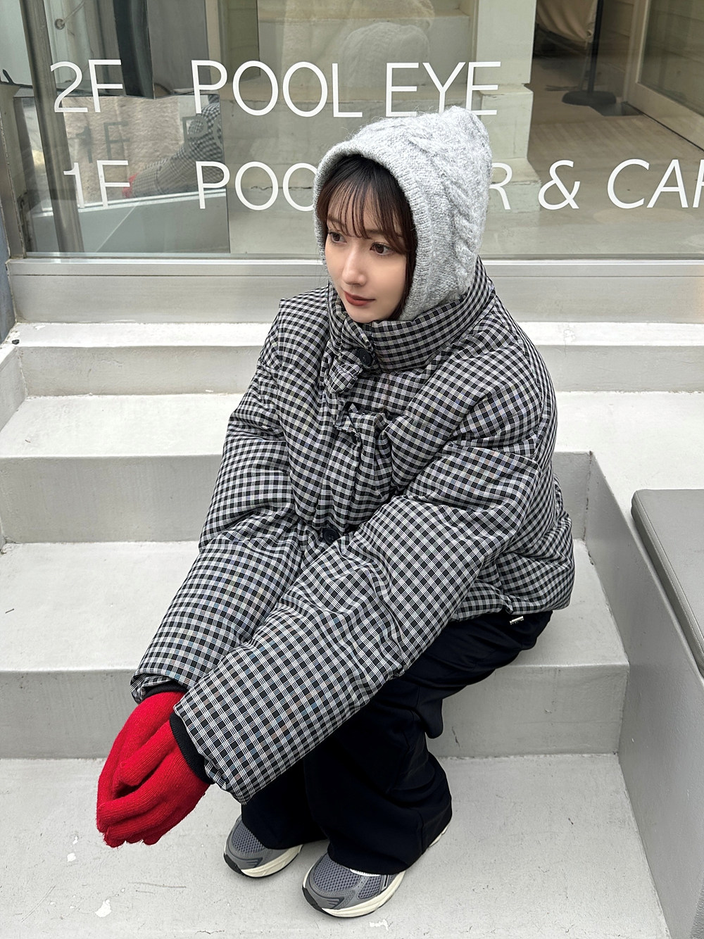 チェックボリューム中綿ジャケット | レディースファッション通販 - DHOLIC