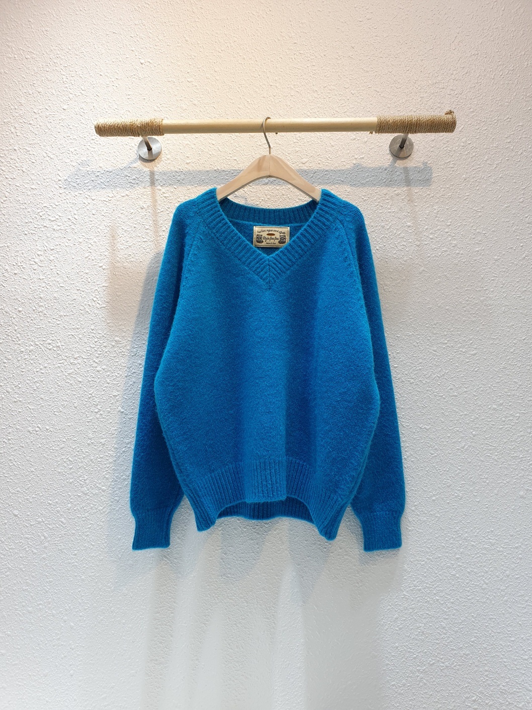 ラグランスリーブVネックルーズニット | 詳細画像13