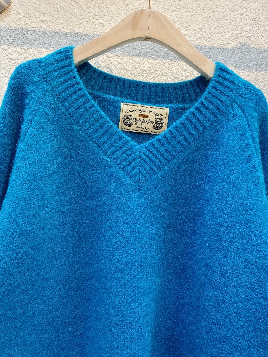 ラグランスリーブVネックルーズニット | 詳細画像16