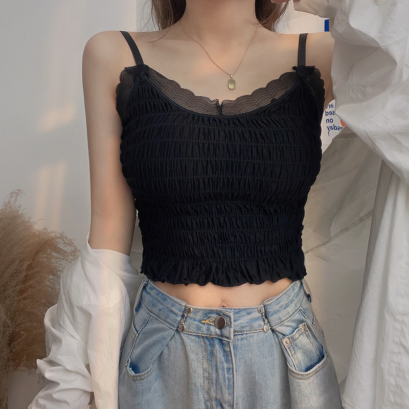 カップ付シアーネックシャーリングキャミソール | 詳細画像2