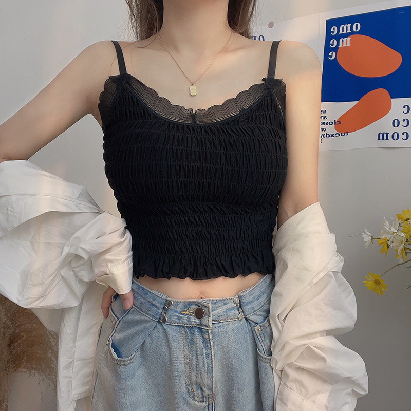 カップ付シアーネックシャーリングキャミソール | 詳細画像3