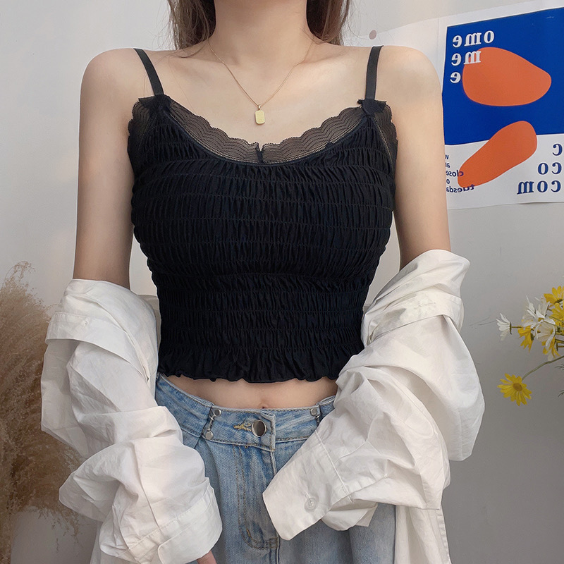 カップ付シアーネックシャーリングキャミソール | 詳細画像4