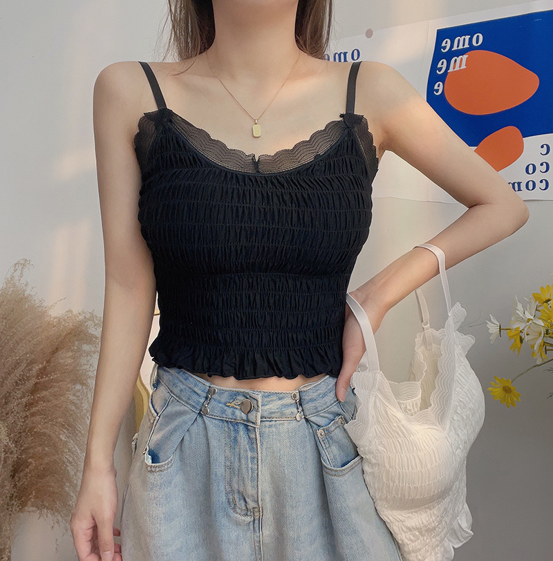 カップ付シアーネックシャーリングキャミソール | 詳細画像5