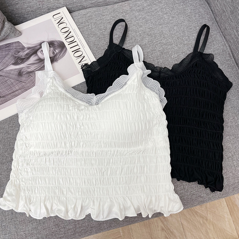 カップ付シアーネックシャーリングキャミソール | 詳細画像6