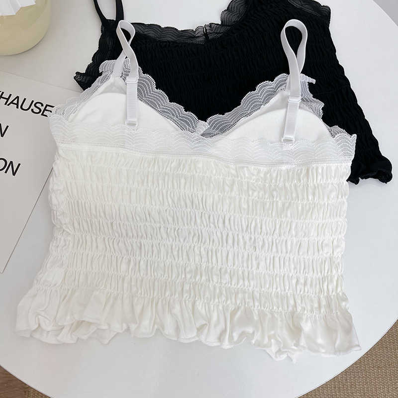 カップ付シアーネックシャーリングキャミソール | 詳細画像8