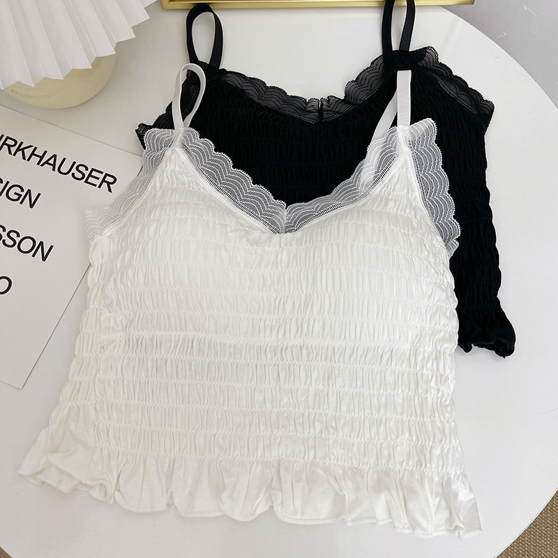 カップ付シアーネックシャーリングキャミソール | 詳細画像9