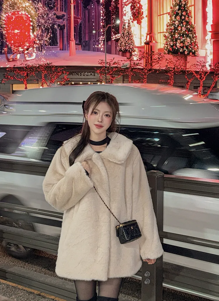 エコファーカラーネックミドルジャケット | highclassic | 詳細画像1