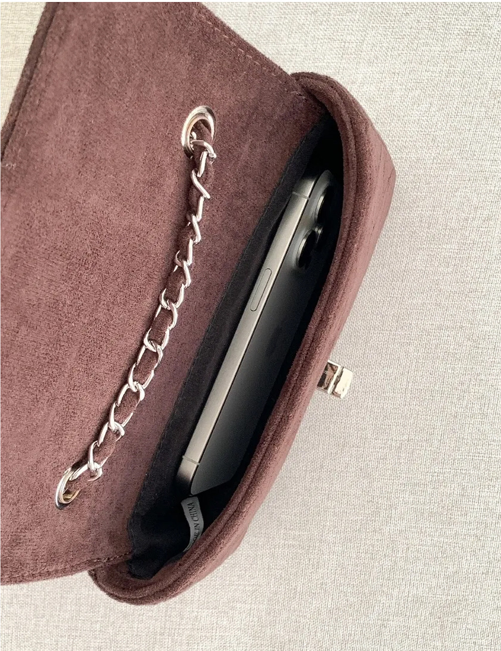 スエード調キルティングチェーンショルダーバッグ | レディース