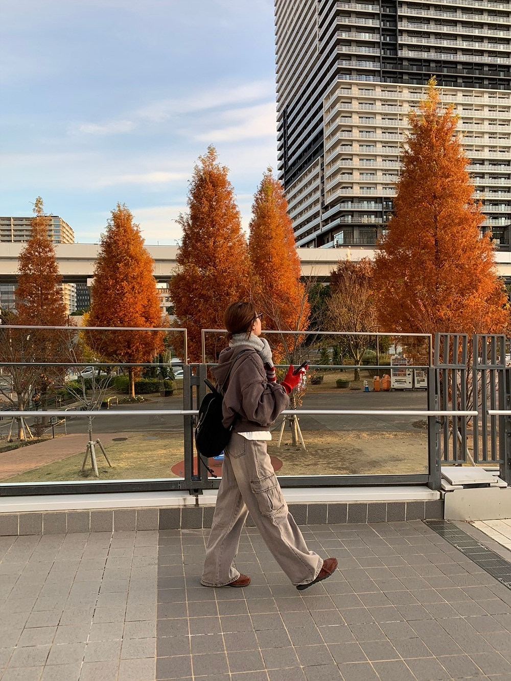 *スマホ対応*ラベル配色リブニット手袋 | 詳細画像6