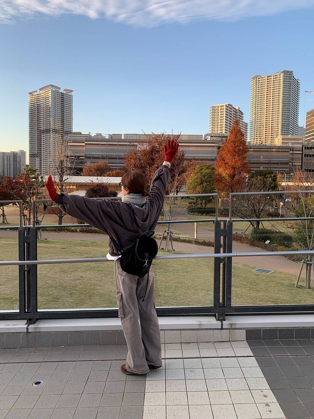 *スマホ対応*ラベル配色リブニット手袋 | 詳細画像13