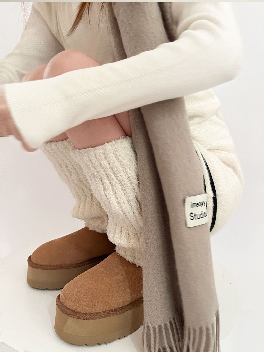 ソフトリブニットレッグウォーマー | 詳細画像5