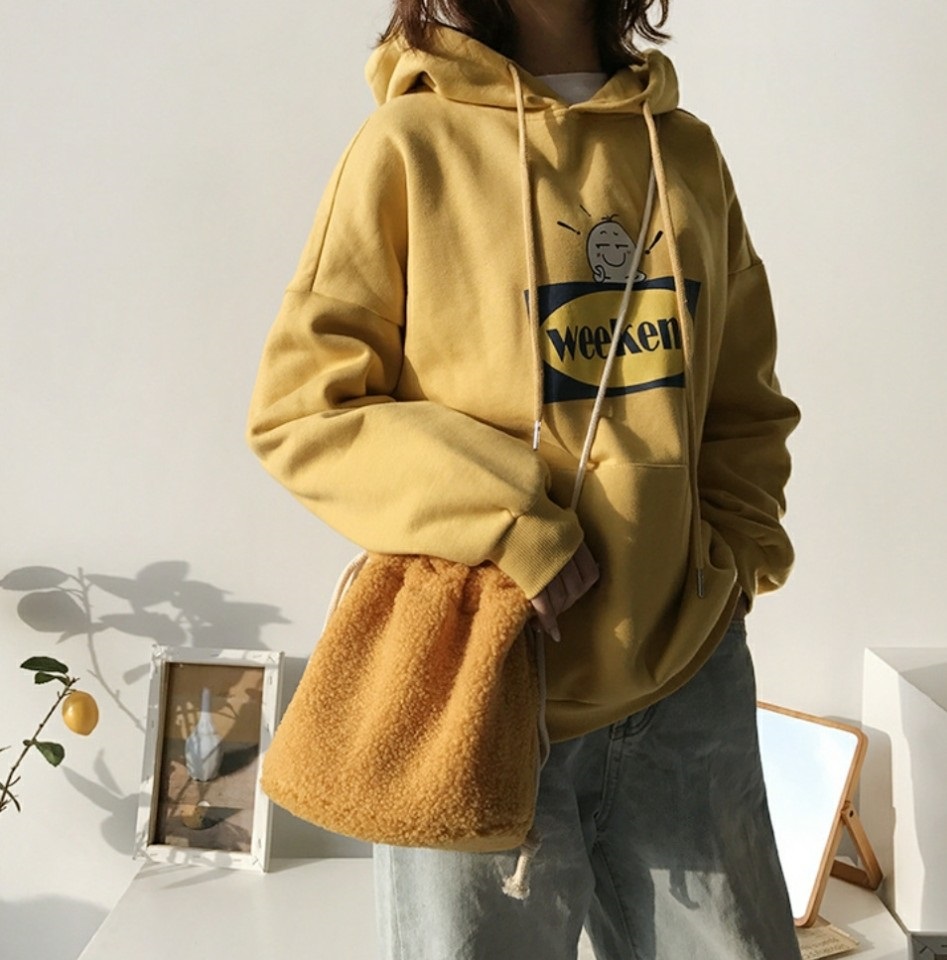 ウール混ボア巾着ショルダーバッグ | 詳細画像3