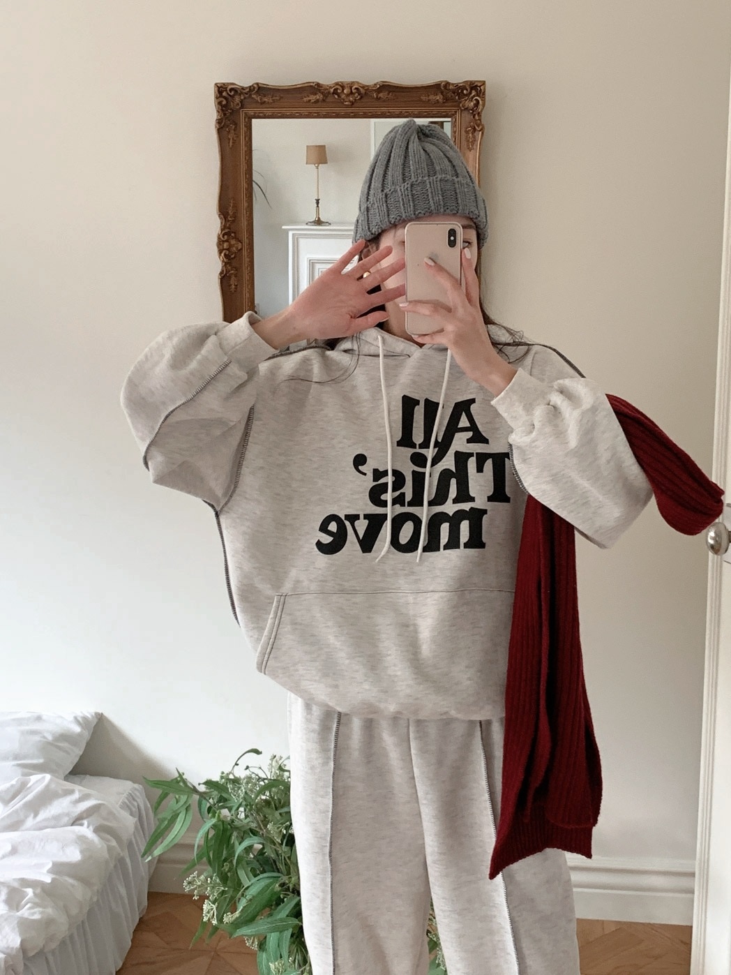 裏起毛moveステッチパーカー&ジョガーパンツSET | 詳細画像6