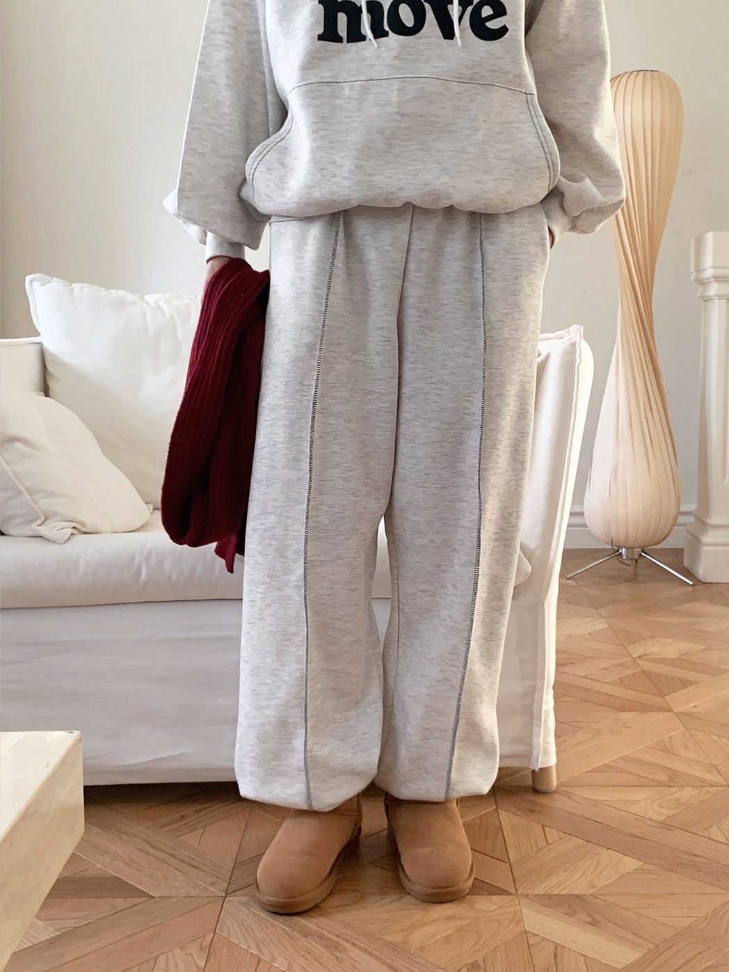 裏起毛moveステッチパーカー&ジョガーパンツSET | 詳細画像10