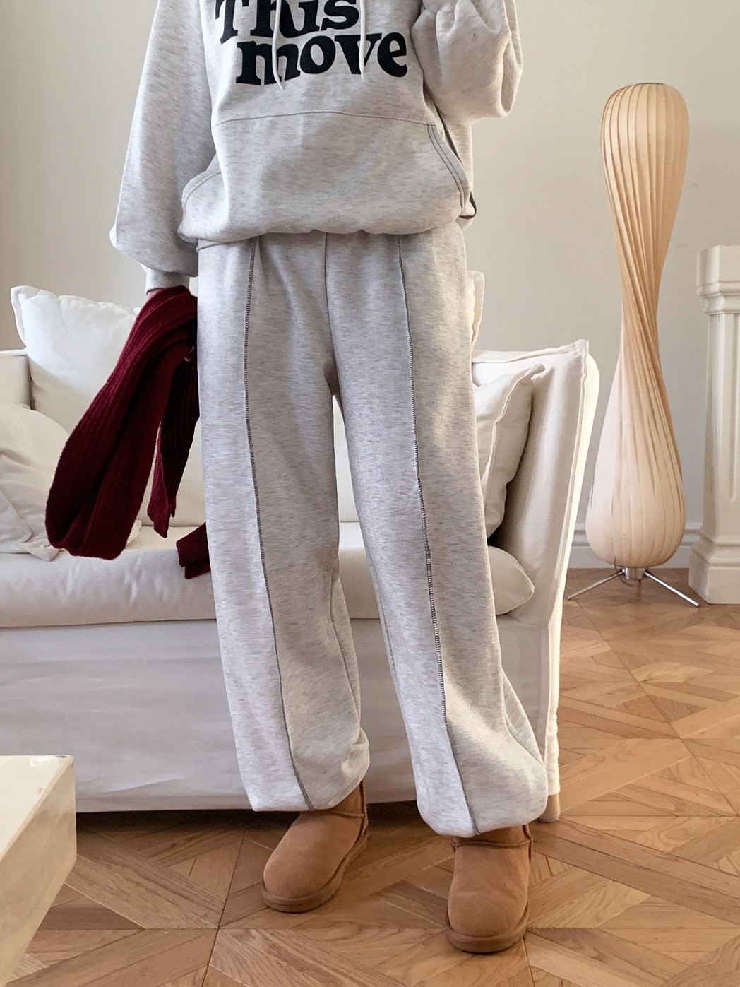裏起毛moveステッチパーカー&ジョガーパンツSET | 詳細画像11