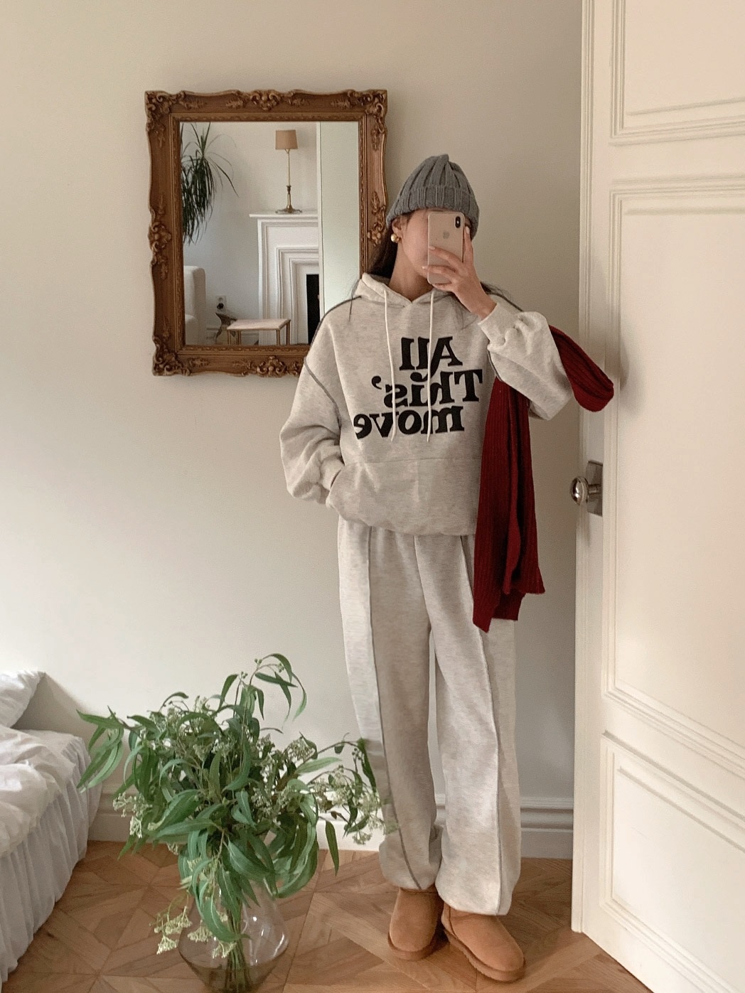 裏起毛moveステッチパーカー&ジョガーパンツSET | 詳細画像16