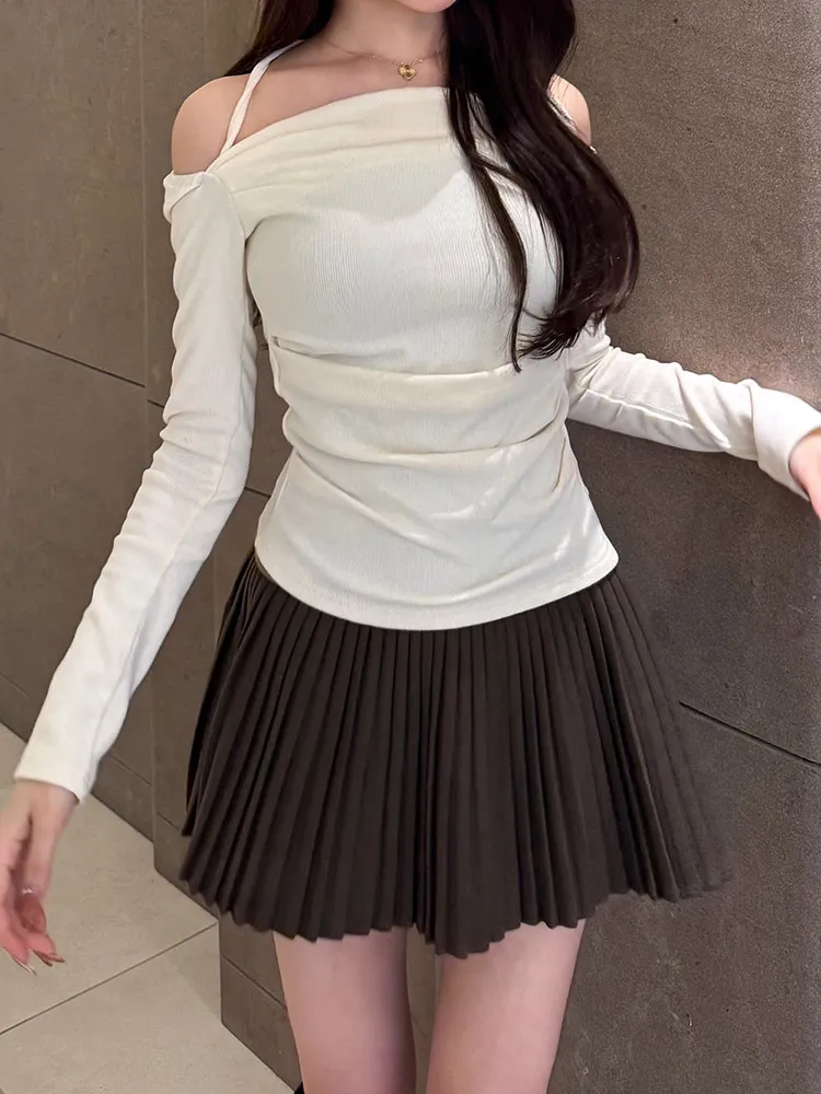 *再入荷*2WAY起毛ホルタードレープリブTシャツ | 詳細画像1