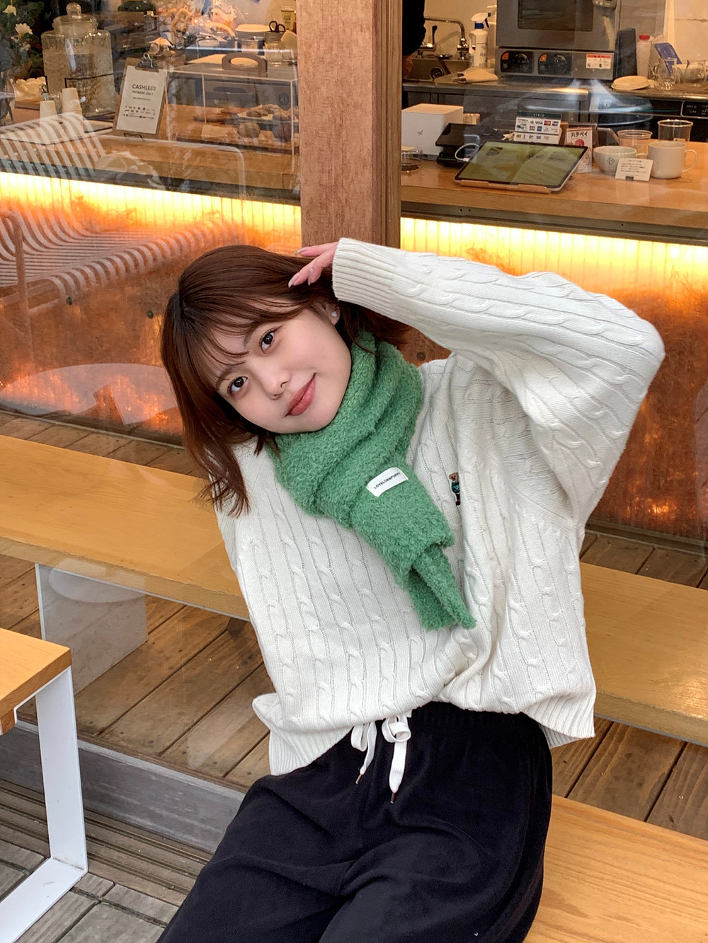 両起毛ドロストワイドパンツ | 詳細画像10