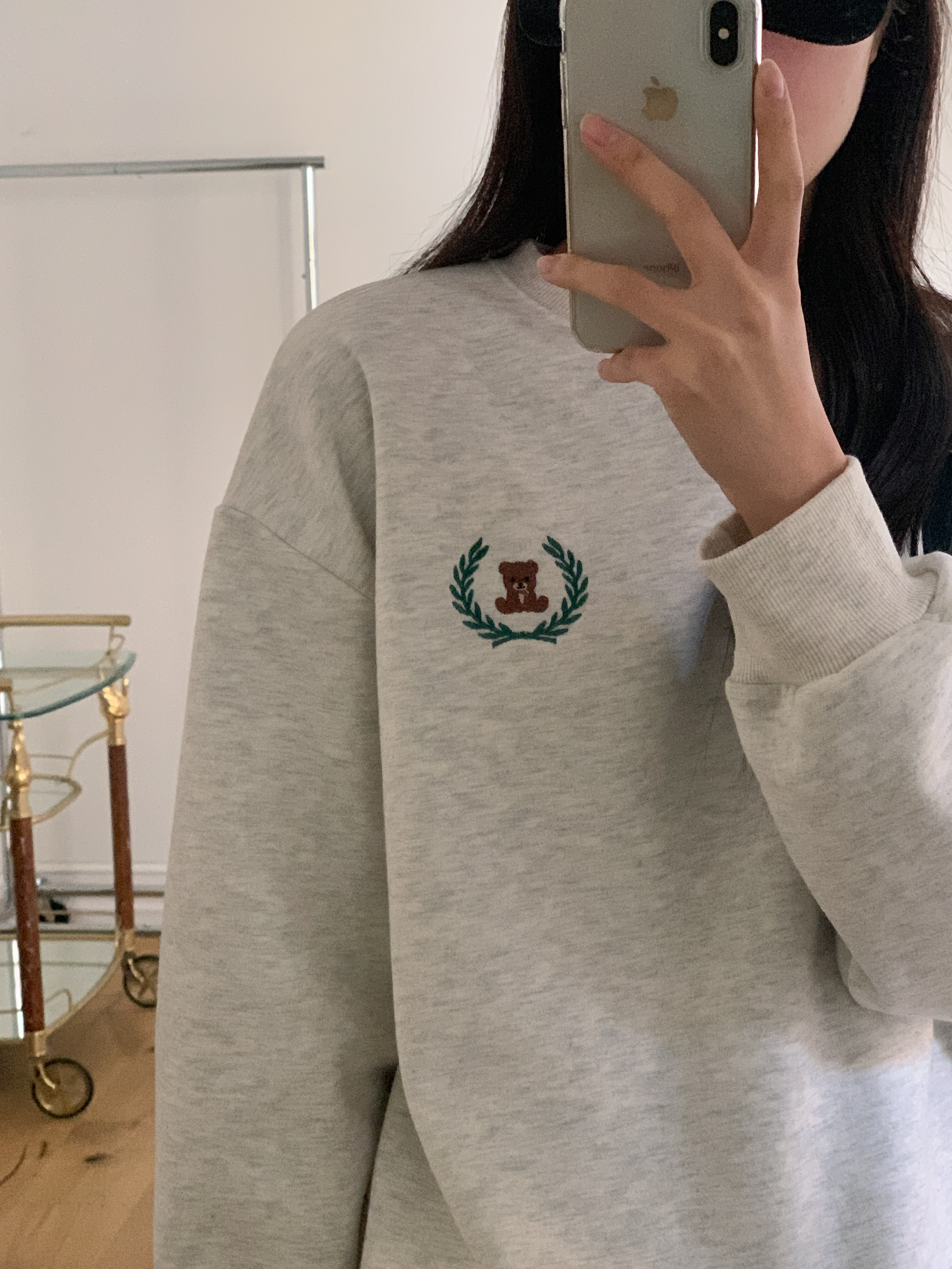 裏起毛ベアエンブレム刺繍スウェット | 詳細画像15