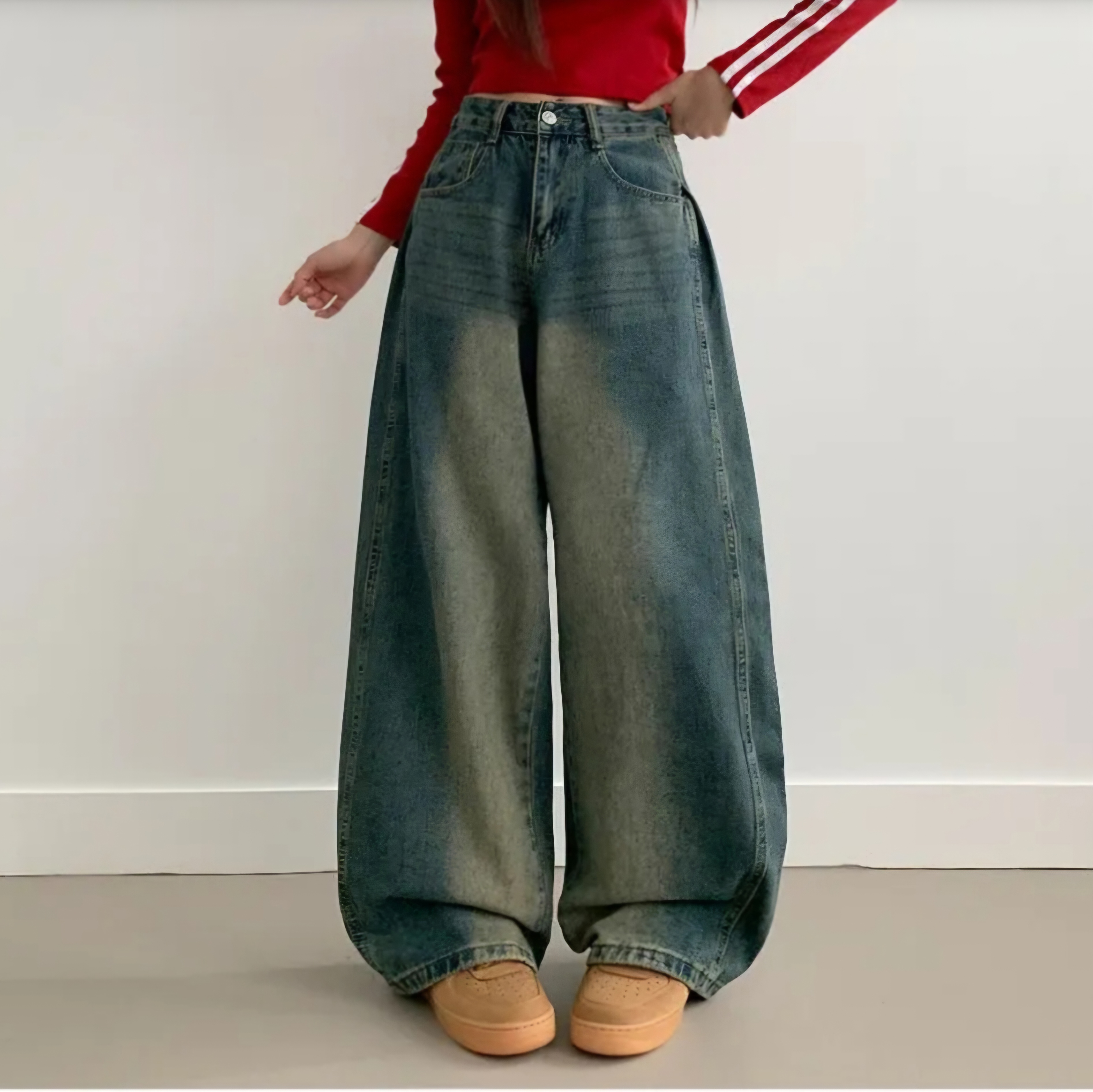 サイドタックラインワイドデニムパンツ | 詳細画像2