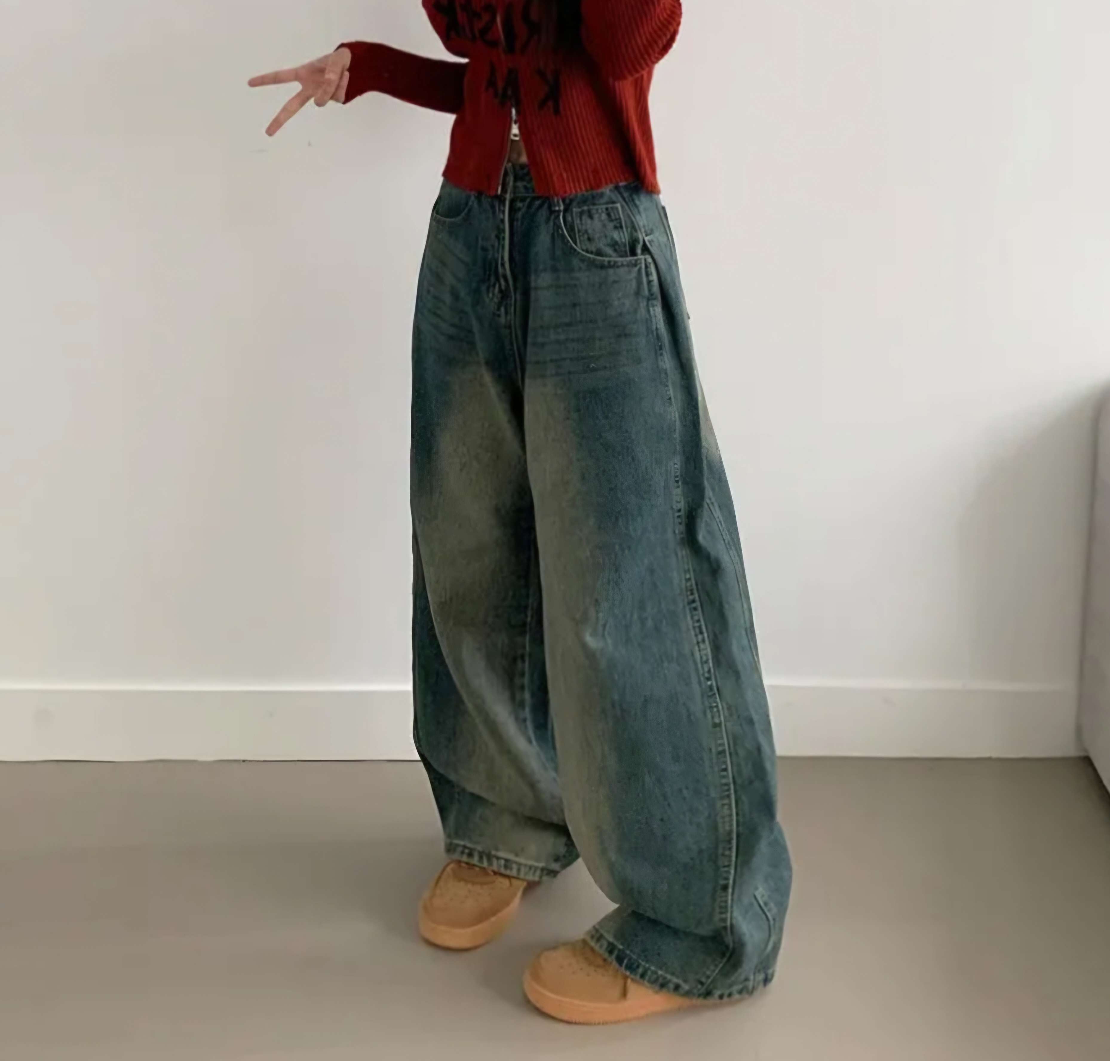 サイドタックラインワイドデニムパンツ | 詳細画像4