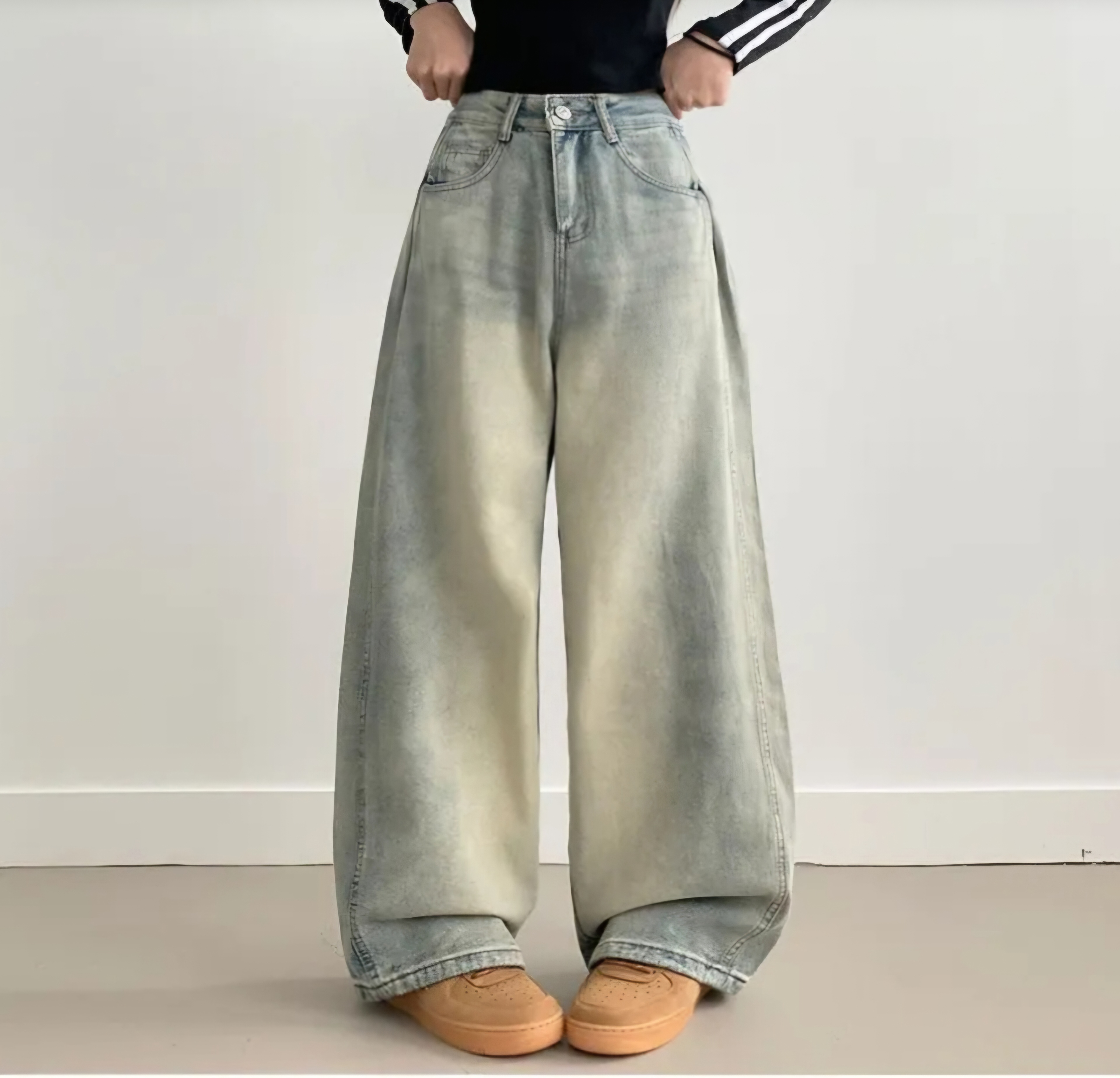 サイドタックラインワイドデニムパンツ | 詳細画像6