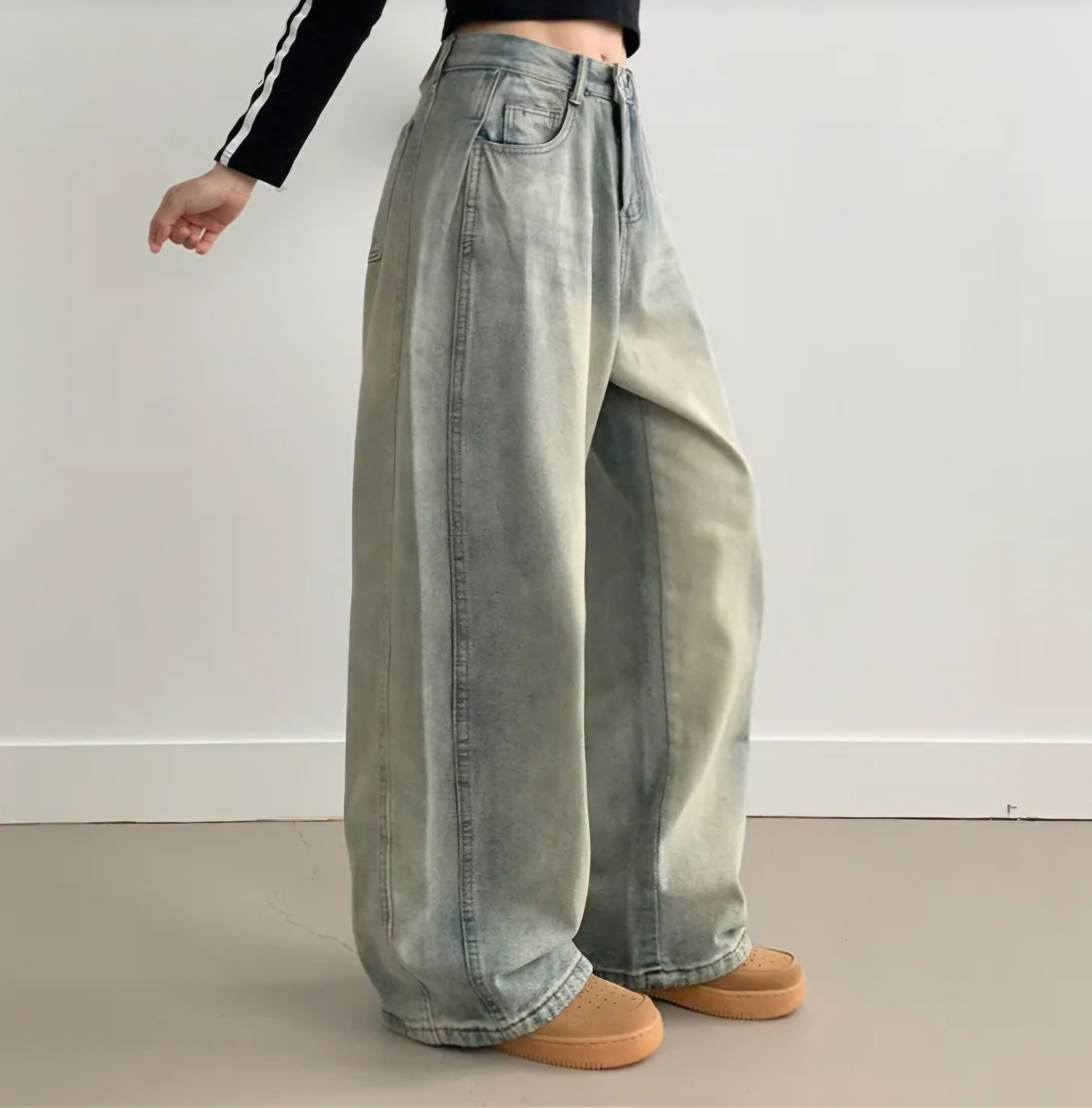 サイドタックラインワイドデニムパンツ | 詳細画像8