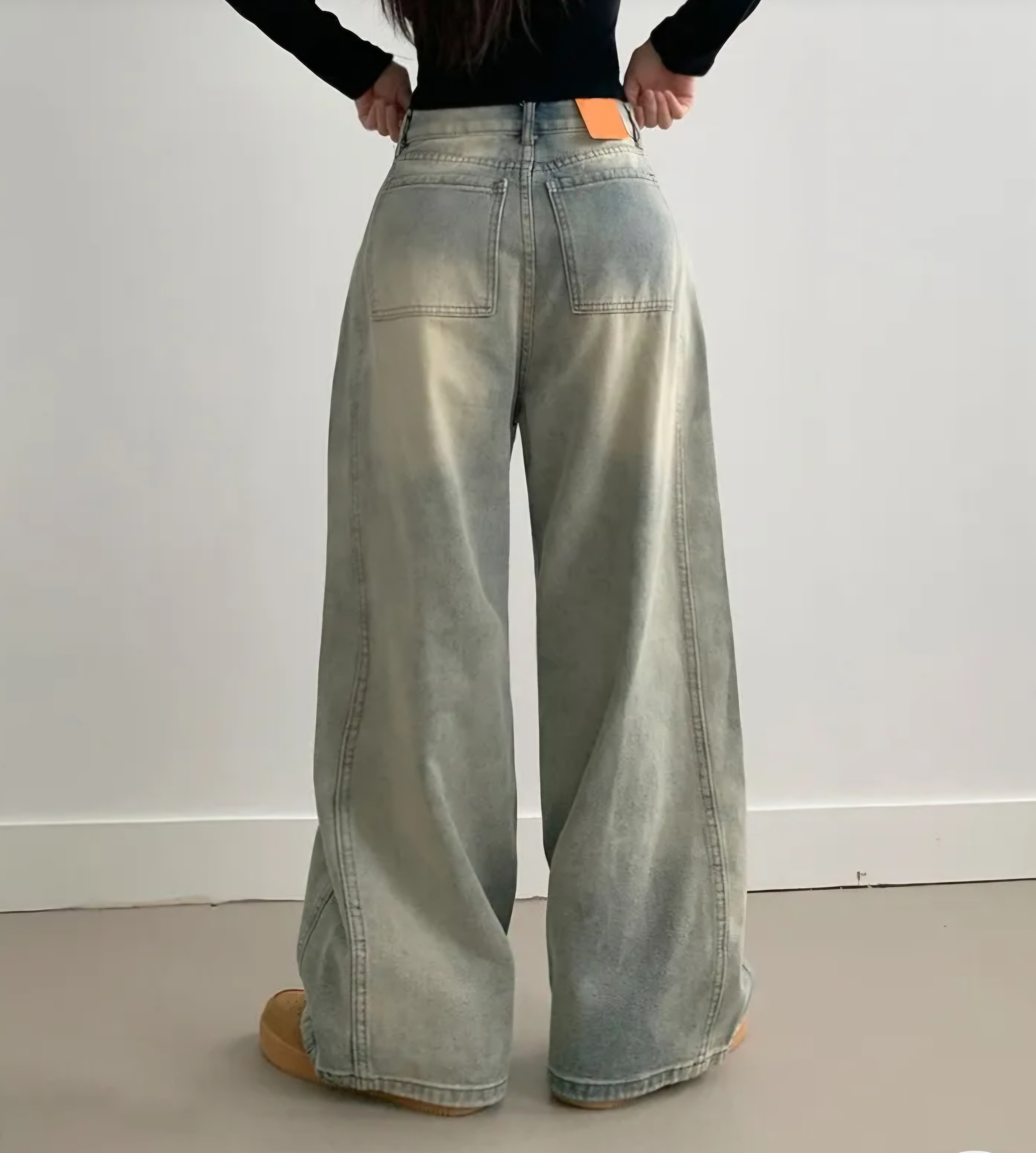 サイドタックラインワイドデニムパンツ | 詳細画像9