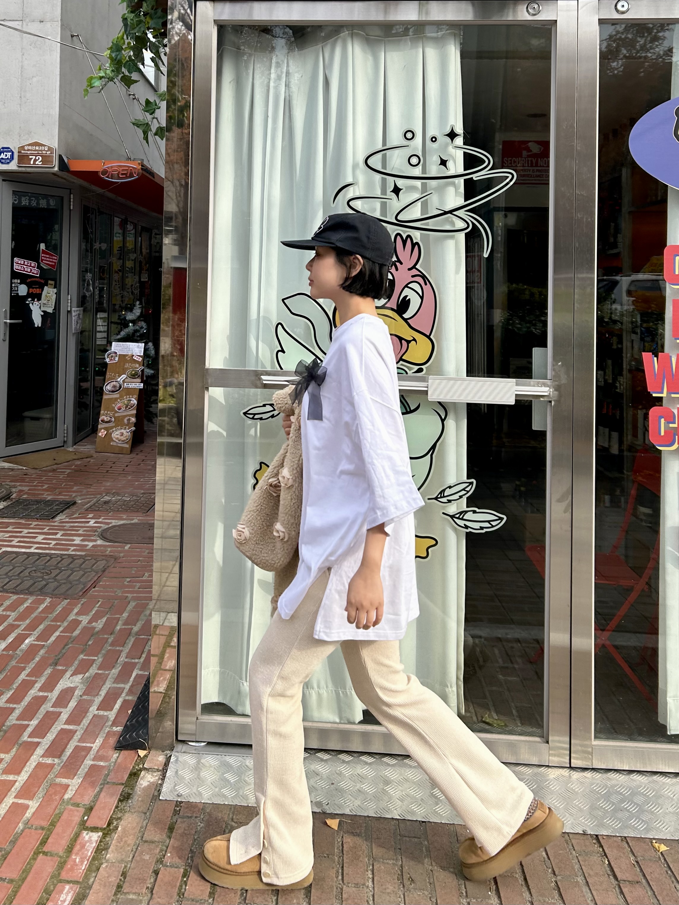 シフォンリボンスリットボクシーTシャツ | 詳細画像2