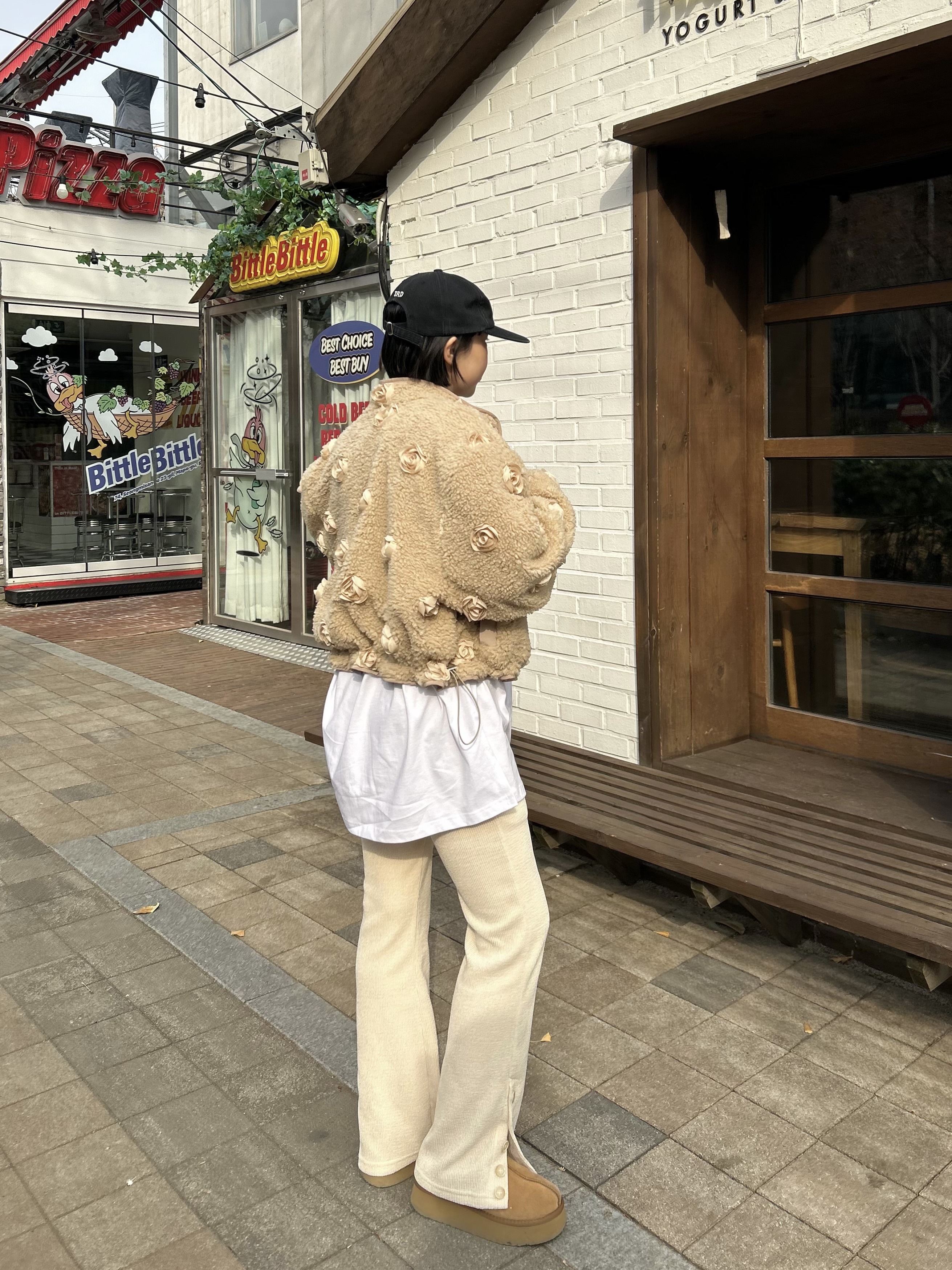 ボタンスリットフレアリブパンツ | 詳細画像6
