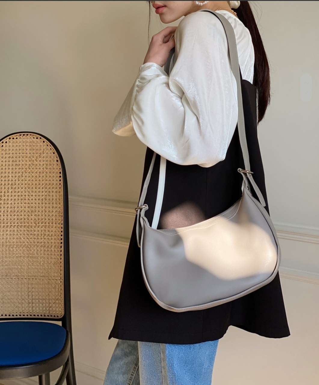 2WAYハーフムーンバッグワイドストラップバッグ | 詳細画像5