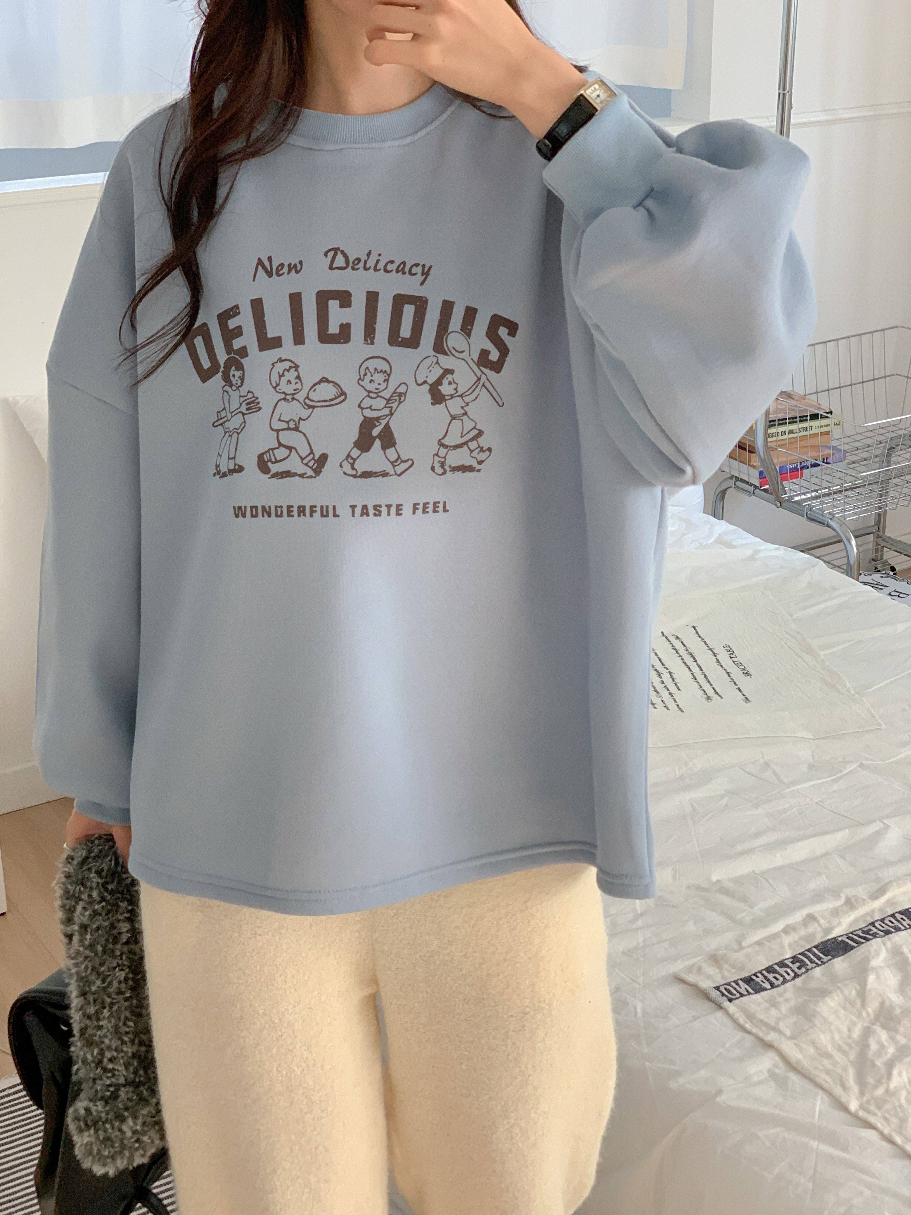 裏起毛DELICIOUSプリントスウェット | 詳細画像6