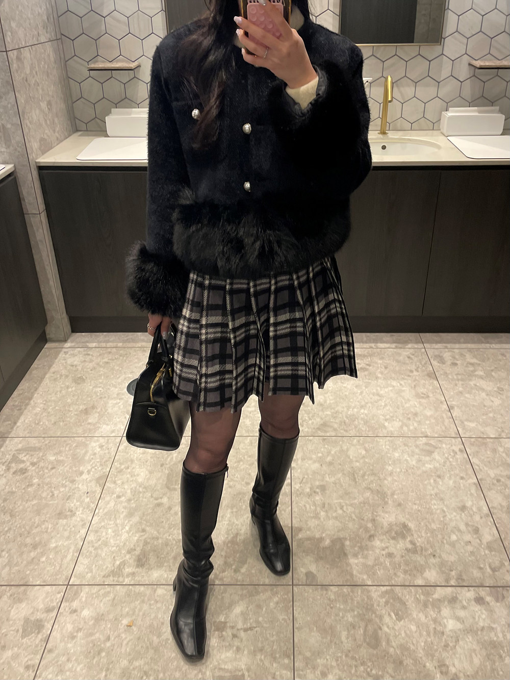 チェックニットプリーツミニスカート | レディースファッション通販