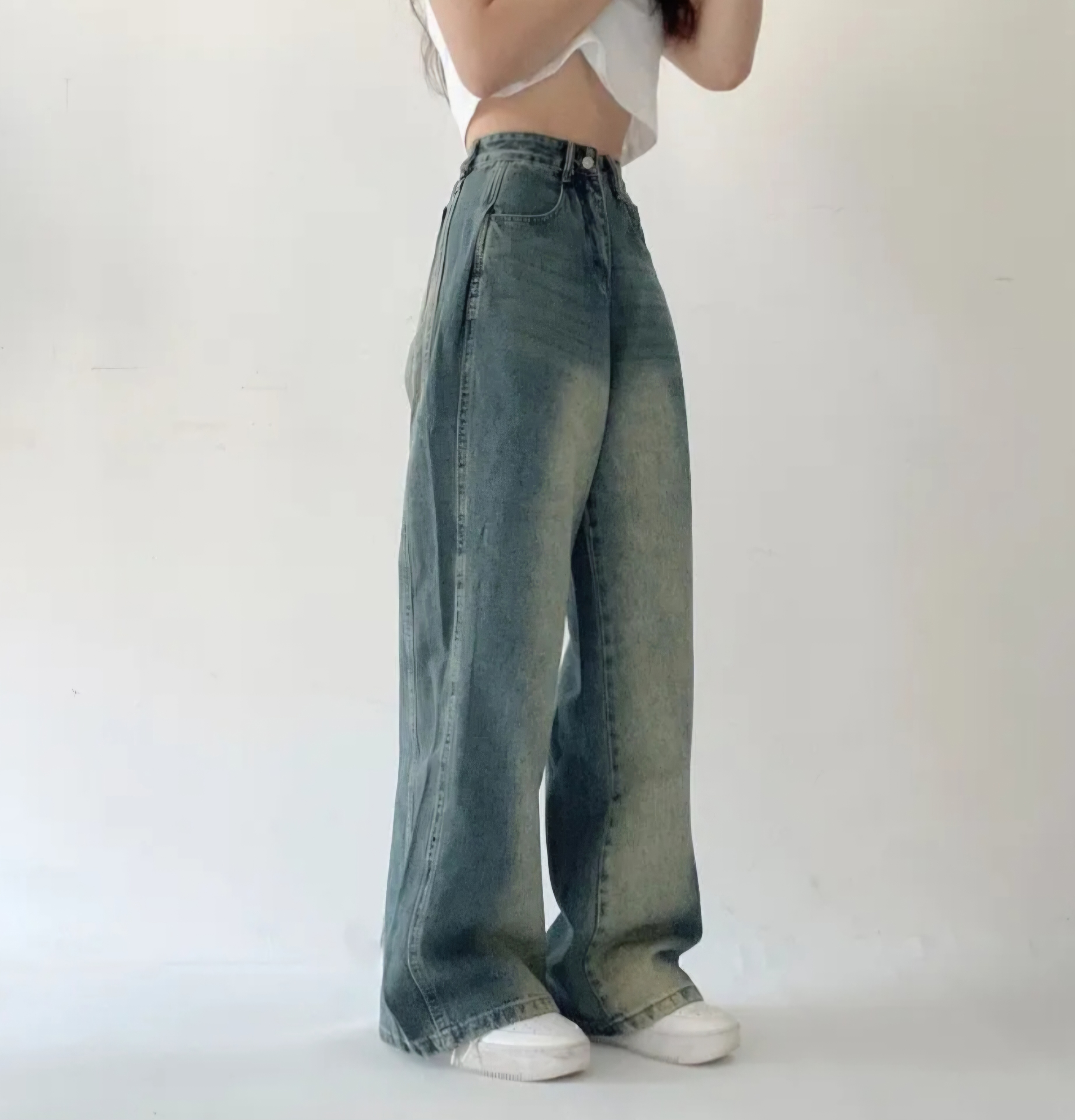 サイドタックボリュームアップデニムパンツ | 詳細画像7