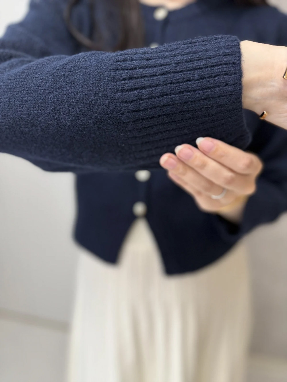 刺繍ロゴケーブルニットカーディガン | 詳細画像11