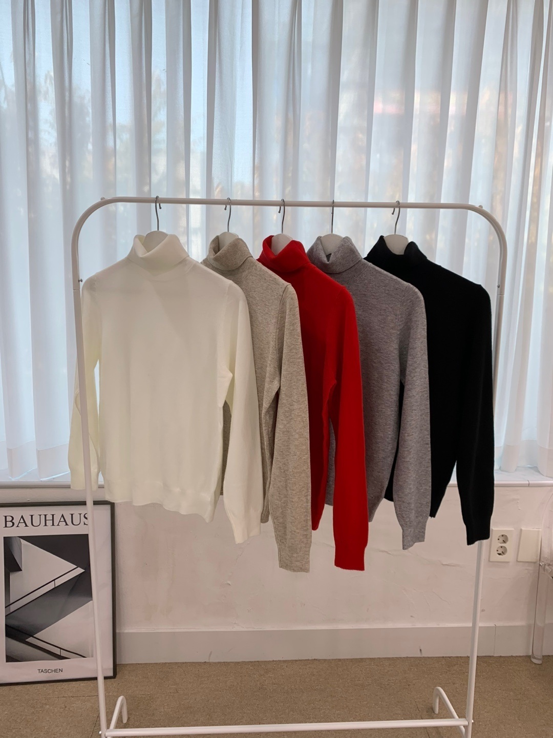 ウール混タートルネック長袖ニット | 詳細画像12